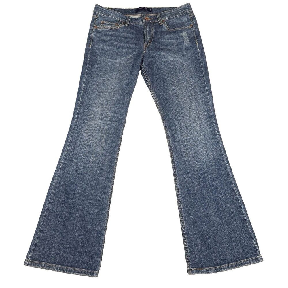 Levis 518 Superlow Bootcut Jeans Junior 5S Low Rise Stretch Denim Y2K Boho Flare